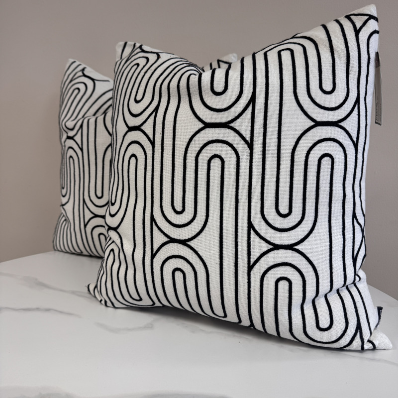 Cushion Bundle - Monochrome Arch - Set of 2 Luxury Cushions Cushion Bundle - Monochrome Arch - Set of 2 Luxury Cushions