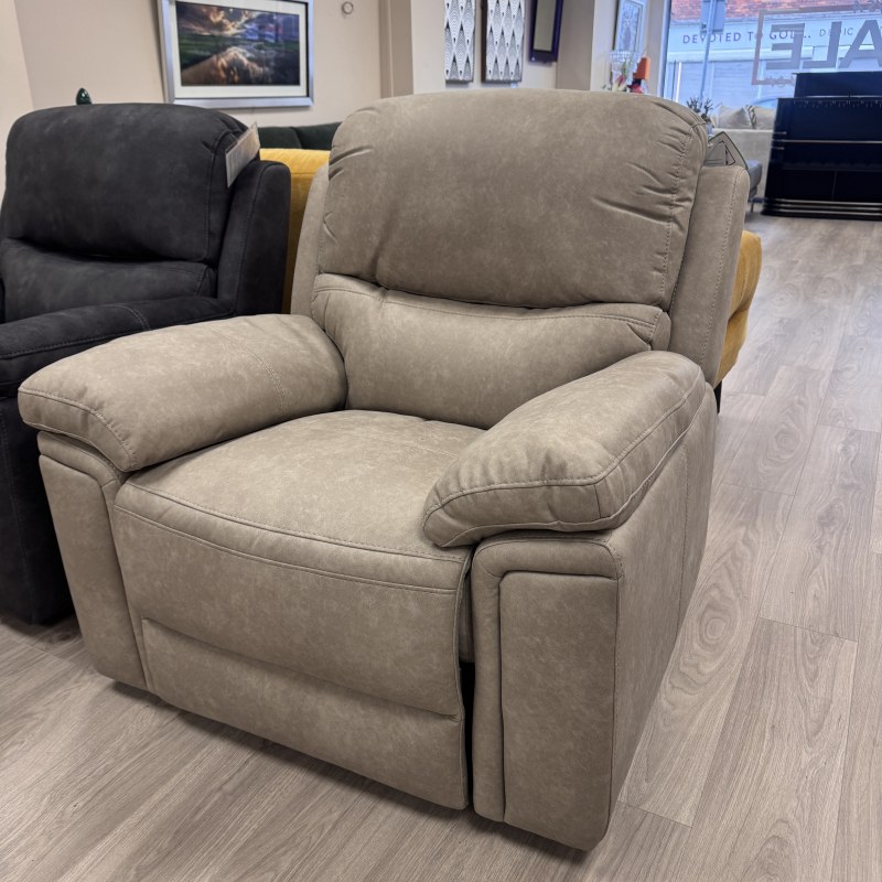 Indigo - Power Recliner - Steam Mushroom Indigo - Power Recliner - Steam Mushroom