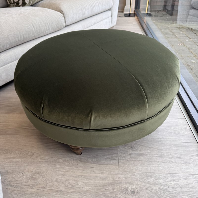 A&J Biba Moss Round Footstool A&J Biba Moss Round Footstool