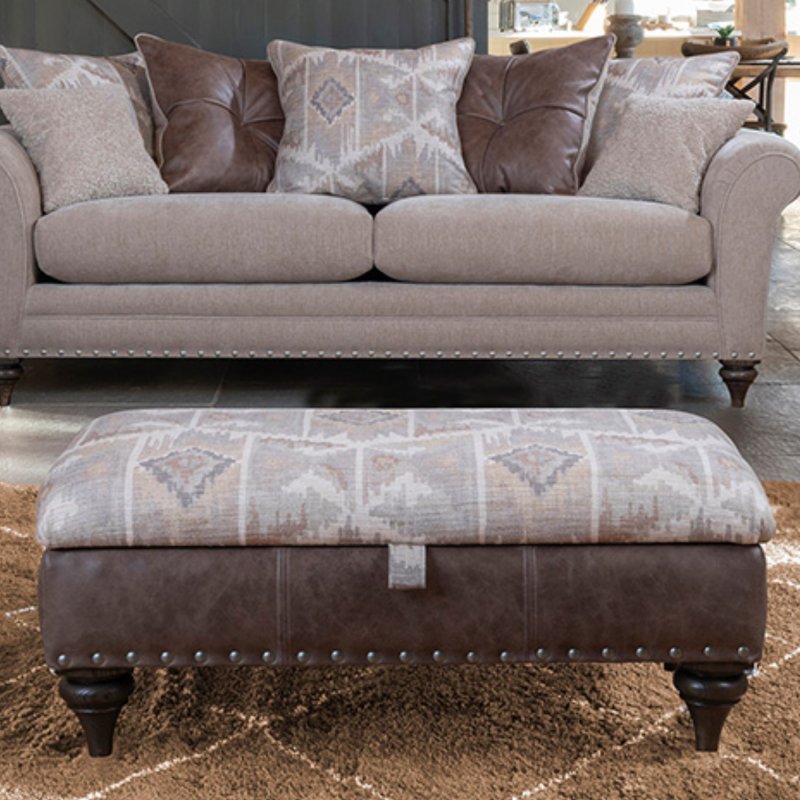 Alstons - Arizona - Two-Tone - Legged Ottoman Alstons - Arizona - Two-Tone - Legged Ottoman