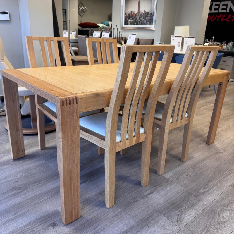 Ercol - Bosco Table + 6 Chairs Set Ercol - Bosco Table + 6 Chairs Set