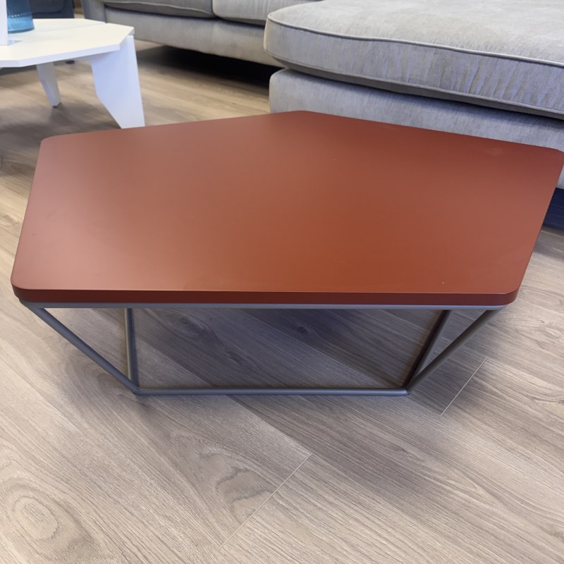 Natuzzi Editions - Coffee Table - Brick/Pewter Finish Natuzzi Editions - Coffee Table - Brick/Pewter Finish