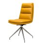 Nobel - Swivel Chair Ochre Brushed Steel Nobel - Swivel Chair Ochre Brushed Steel