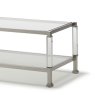 Denise - Coffee Table Polished Steel/Acrylic Frame Denise - Coffee Table Polished Steel/Acrylic Frame