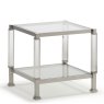Denise - Lamp Table Polished Steel/Acrylic Frame Denise - Lamp Table Polished Steel/Acrylic Frame