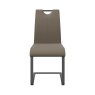 Gabi - Dining Chair Taupe with Grey Frame Gabi - Dining Chair Taupe with Grey Frame