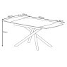 Giovanni - Matte Grey Ceramic Extending Table Giovanni - Matte Grey Ceramic Extending Table