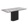 Roberto - Fixed Gloss Light Grey Ceramic Dining Table Roberto - Fixed Gloss Light Grey Ceramic Dining Table