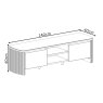 Roberto - Gloss Light Grey Ceramic TV Unit Roberto - Gloss Light Grey Ceramic TV Unit