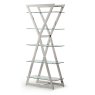 Xanadu - Shelf Unit Glass/Polished Stainless Steel Xanadu - Shelf Unit Glass/Polished Stainless Steel
