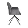 Zanetti - 180 Swivel Dining Chair Dark Grey Zanetti - 180 Swivel Dining Chair Dark Grey