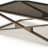 Zara - Coffee Table Bronze Glass/Brass Frame Zara - Coffee Table Bronze Glass/Brass Frame