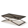 Zara - Coffee Table Bronze Glass/Brass Frame Zara - Coffee Table Bronze Glass/Brass Frame
