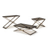 Zara - Lamp Table Bronze Glass/Brass Frame Zara - Lamp Table Bronze Glass/Brass Frame