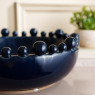 Bobble Edged Bowl - Dark Blue Bobble Edged Bowl - Dark Blue
