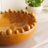 Bobble Edged Bowl - Mustard Bobble Edged Bowl - Mustard