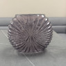 Round Ribbed Glass Vase Round Ribbed Glass Vase