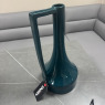 Tall Teal Square Handle Vase Tall Teal Square Handle Vase
