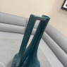 Tall Teal Square Handle Vase Tall Teal Square Handle Vase