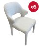 Set of 6 - Rex Boucle Dining Chairs Set of 6 - Rex Boucle Dining Chairs