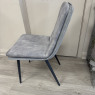 Set of 6 Jimmy - Dining Chairs - Grey Velvet Set of 6 Jimmy - Dining Chairs - Grey Velvet