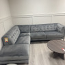 City - LHF Cornersofa - Grey Velvet Fabric City - LHF Cornersofa - Grey Velvet Fabric