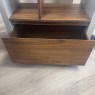 Urban Tall Bookcase - Concrete and Walnut Finish with Drawer at base Urban Tall Bookcase - Concrete and Walnut Finish with Drawer at base