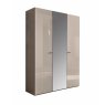 Claire Bedroom - Wardrobe 3 Door - 2 Wooden Doors + Mirror Middle P Claire Bedroom - Wardrobe 3 Door - 2 Wooden Doors + Mirror Middle P
