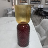 Marvelous - Ribbed Yellow Purple Vase Marvelous - Ribbed Yellow Purple Vase