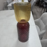 Marvelous - Ribbed Yellow Purple Vase Marvelous - Ribbed Yellow Purple Vase