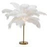 Palm White Feather - Table Lamp Palm White Feather - Table Lamp