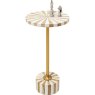 Domero Cirque Gold/White - Side Table Domero Cirque Gold/White - Side Table