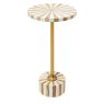 Domero Cirque Gold/White - Side Table Domero Cirque Gold/White - Side Table