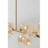 14 Glass Globes - Brass Ceiling Light 14 Glass Globes - Brass Ceiling Light