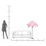 Pink Feather Palm - Floor Lamp Pink Feather Palm - Floor Lamp