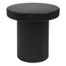 Black Tall Sleek Ribbed - Side Table Black Tall Sleek Ribbed - Side Table