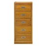 Nevada Oak - Tallboy Narrow 5 Drawer Chest Nevada Oak - Tallboy Narrow 5 Drawer Chest