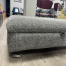 Alstons - Fleming Legged Ottoman with Storage - Graphite Plain Alstons - Fleming Legged Ottoman with Storage - Graphite Plain