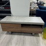 Urban - TV Unit - Concrete Look Top with Walnut Veneer Drawers Urban - TV Unit - Concrete Look Top with Walnut Veneer Drawers