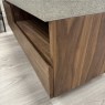 Urban - TV Unit - Concrete Look Top with Walnut Veneer Drawers Urban - TV Unit - Concrete Look Top with Walnut Veneer Drawers