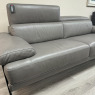 Calia Italia - Edo - 3 Seater Sofa 1518 Iron Leather Calia Italia - Edo - 3 Seater Sofa 1518 Iron Leather