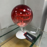 Spiral - Red Globe Table Lamp on White Base Spiral - Red Globe Table Lamp on White Base