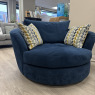 Charlie - Swivel Cuddler Chair in Navy Velvet Charlie - Swivel Cuddler Chair in Navy Velvet