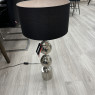 Table Lamp - Silver with Black Shade Table Lamp - Silver with Black Shade