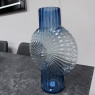 Blue Glass - Starburst Style Vase Blue Glass - Starburst Style Vase