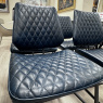 Dalton Blue - Set of 4 Quilted Dining Chairs Dalton Blue - Set of 4 Quilted Dining Chairs