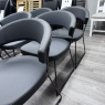 Calligaris - New York - Set of 6 Dining Chairs Grey Scuba Calligaris - New York - Set of 6 Dining Chairs Grey Scuba