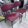 Calligaris - Fifties - Set of 2 Red and Black Legs Calligaris - Fifties - Set of 2 Red and Black Legs