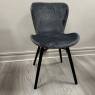 Set of 3 - Batilda Dining Chairs in Grey Velvet Set of 3 - Batilda Dining Chairs in Grey Velvet