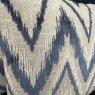 Set of 2 Cushions - Blue Chevron Pattern Set of 2 Cushions - Blue Chevron Pattern